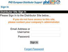 Tablet Screenshot of eurodistributor.phdinc.com