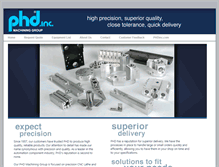 Tablet Screenshot of machining.phdinc.com